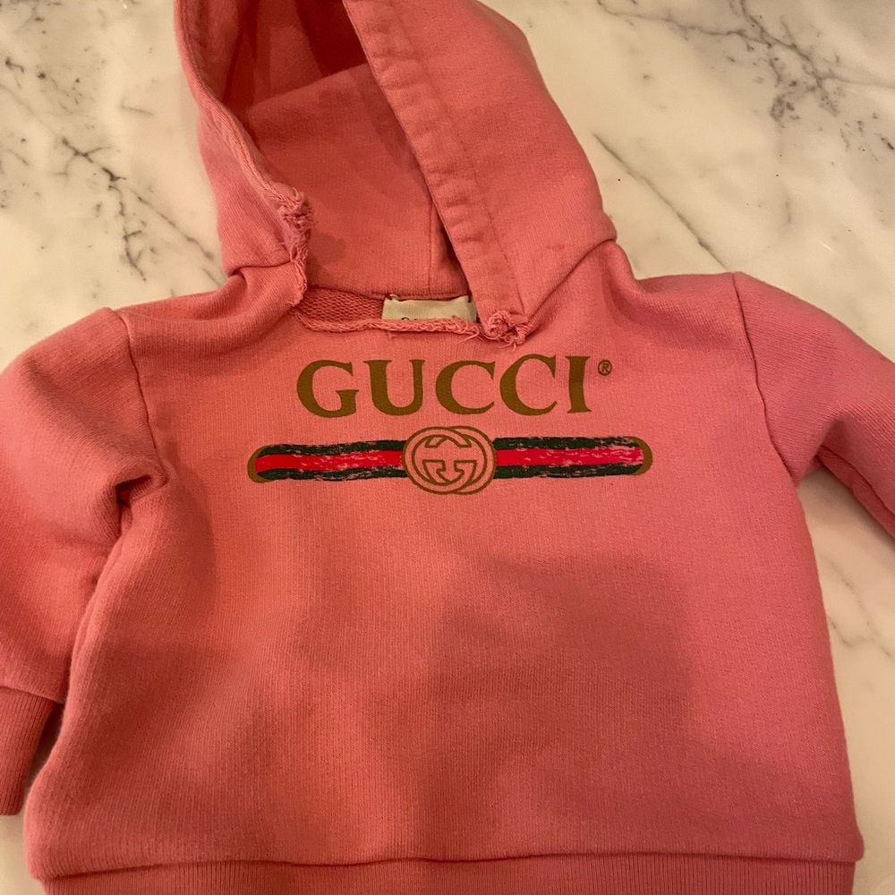 GUCCI Baby sweatshirt with Gucci logo